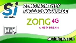 Zong Monthly Facebook Packages 