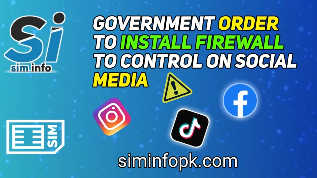 Govt order to install ‘firewall’ to control social media